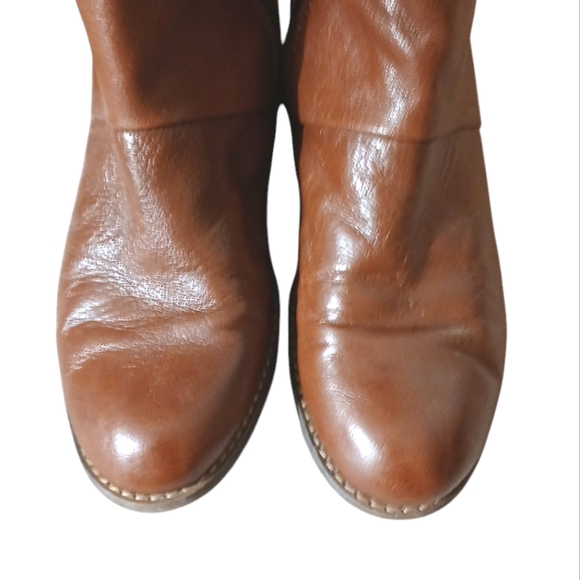 Nine West Tall Brown Leather Knee High Boots size 7 - Picture 4 of 14